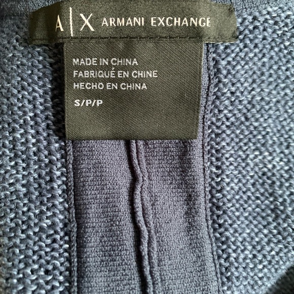 Armani Exchange NWT Navy Blue Cardigan - Picture 5 of 6